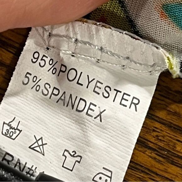 India Boutique Vibrant Multicolor Geometric Print Dress size small - Picture 10 of 13